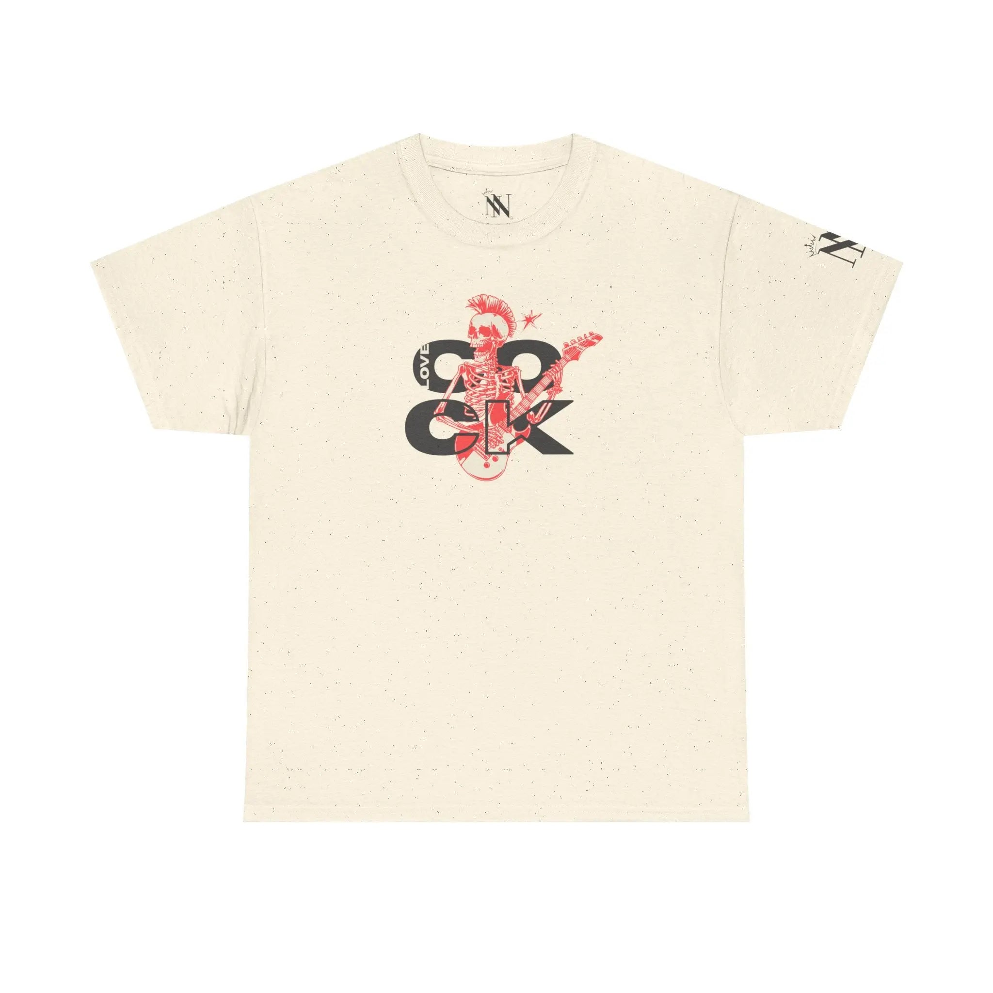 Love Cock Skull Rocker 100% Cotton T-Shirt