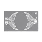 Mr. Mrs. Mermaid Shareable Sides Grey Cum Towel