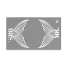 Mr. Mrs. Mermaid Shareable Sides Grey | Mix & Match Classic Fun-Flirty Lovers’ Towels
