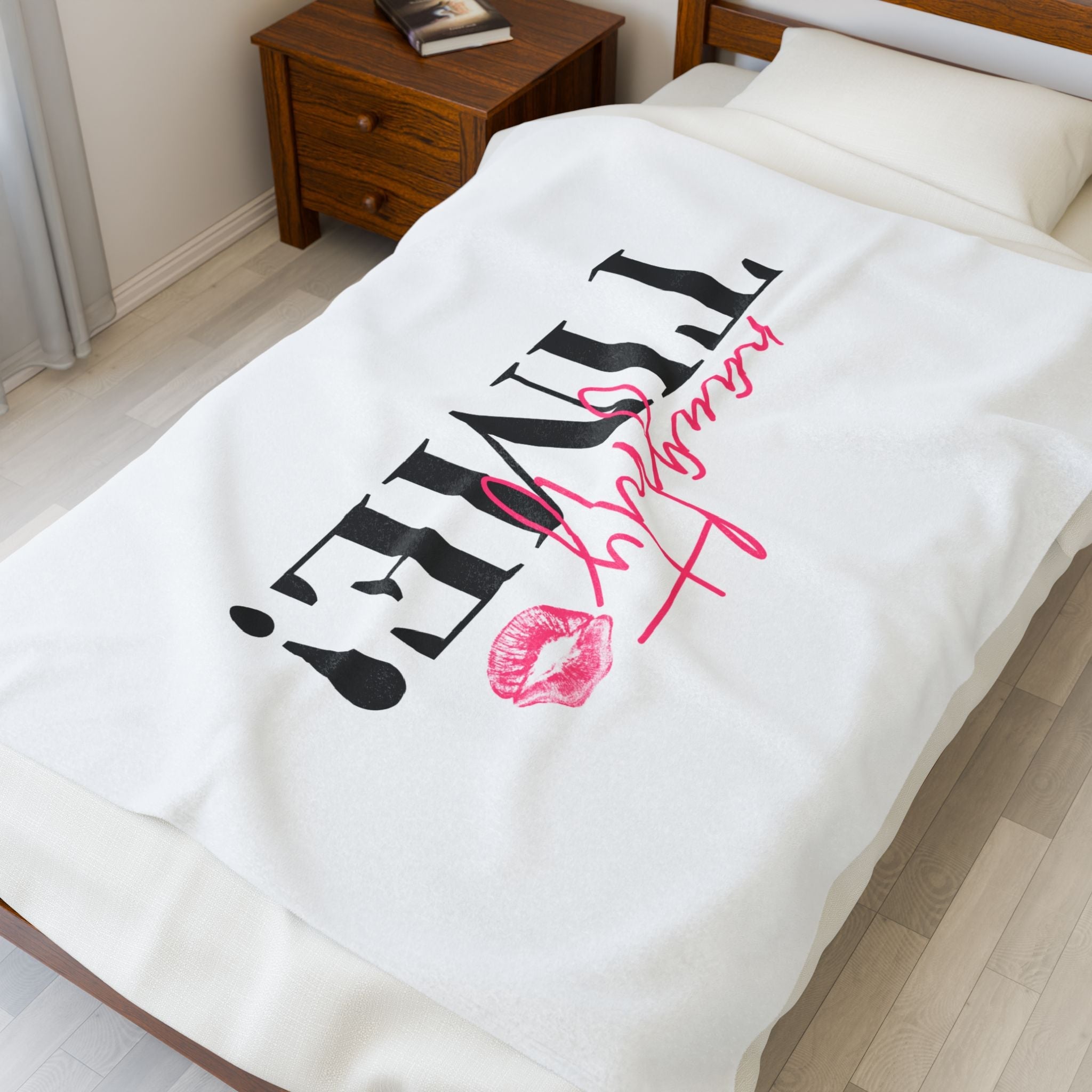 Naughty Time! With a Kiss | Mix & Match Soft Fun-Flirty Lovers’ Blankets