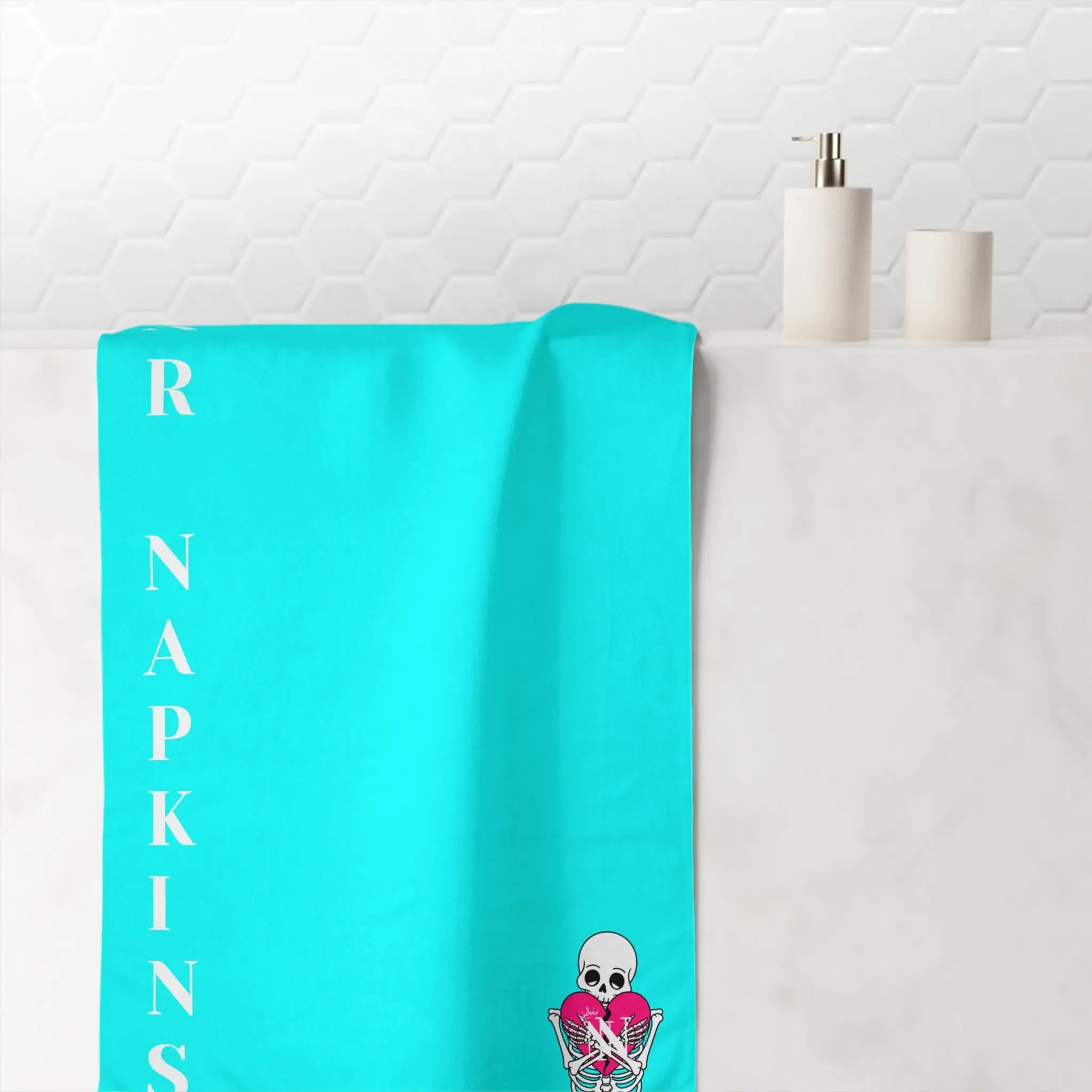 Nectar Napkins Brand Neon Blue Over Sized Sex Towel