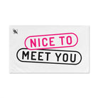 Nice to Meet You | Mix & Match Classic Fun-Flirty Lovers’ Towels