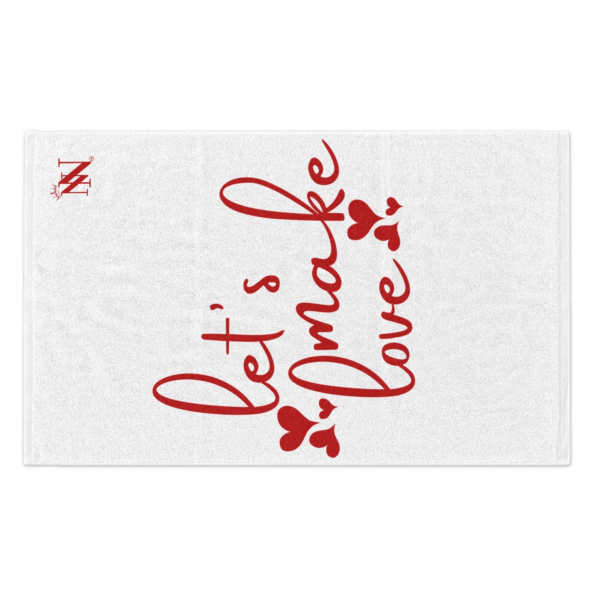 Let’s Make Love Hearts Sex Towel