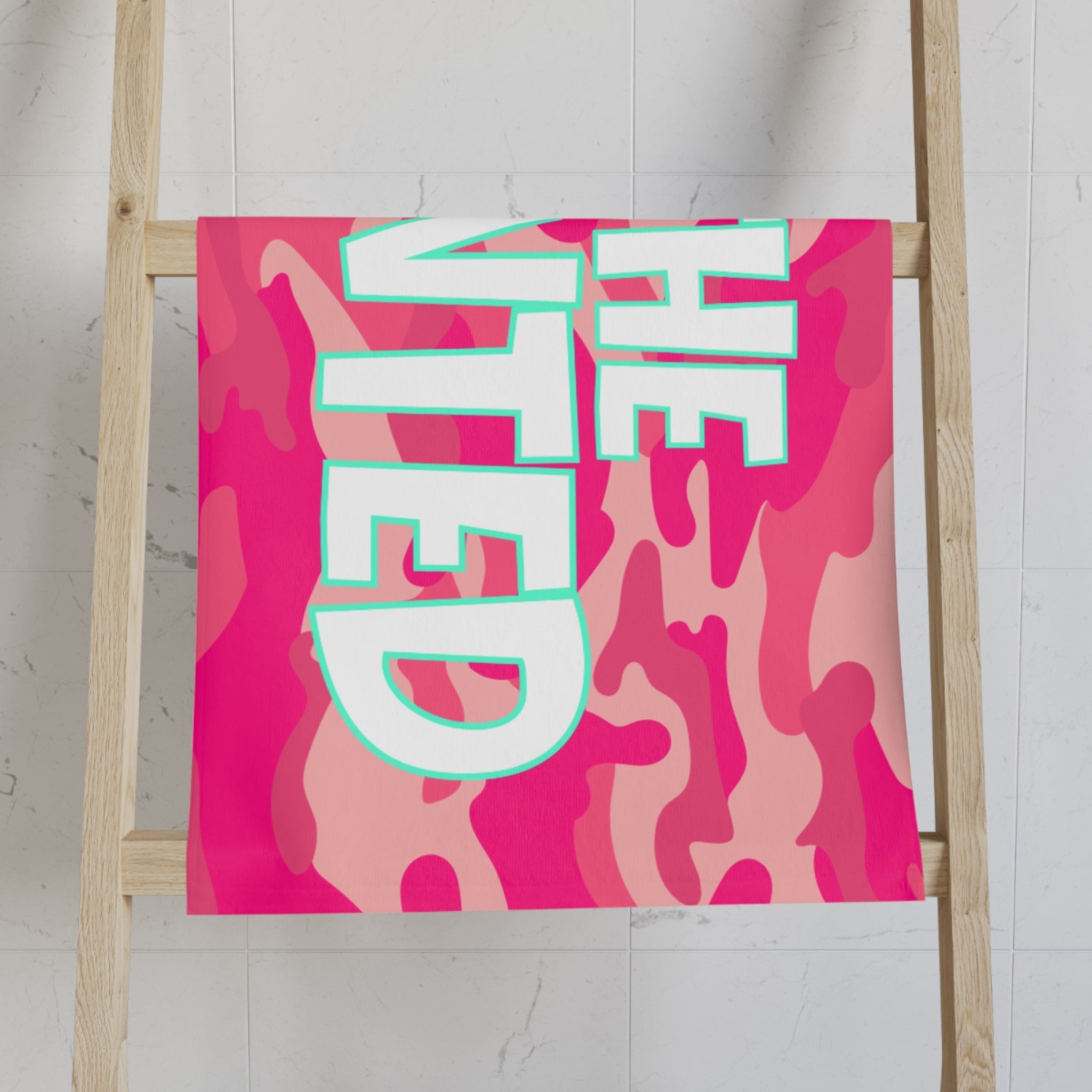 The Hunted Pink Camo Cum Towel