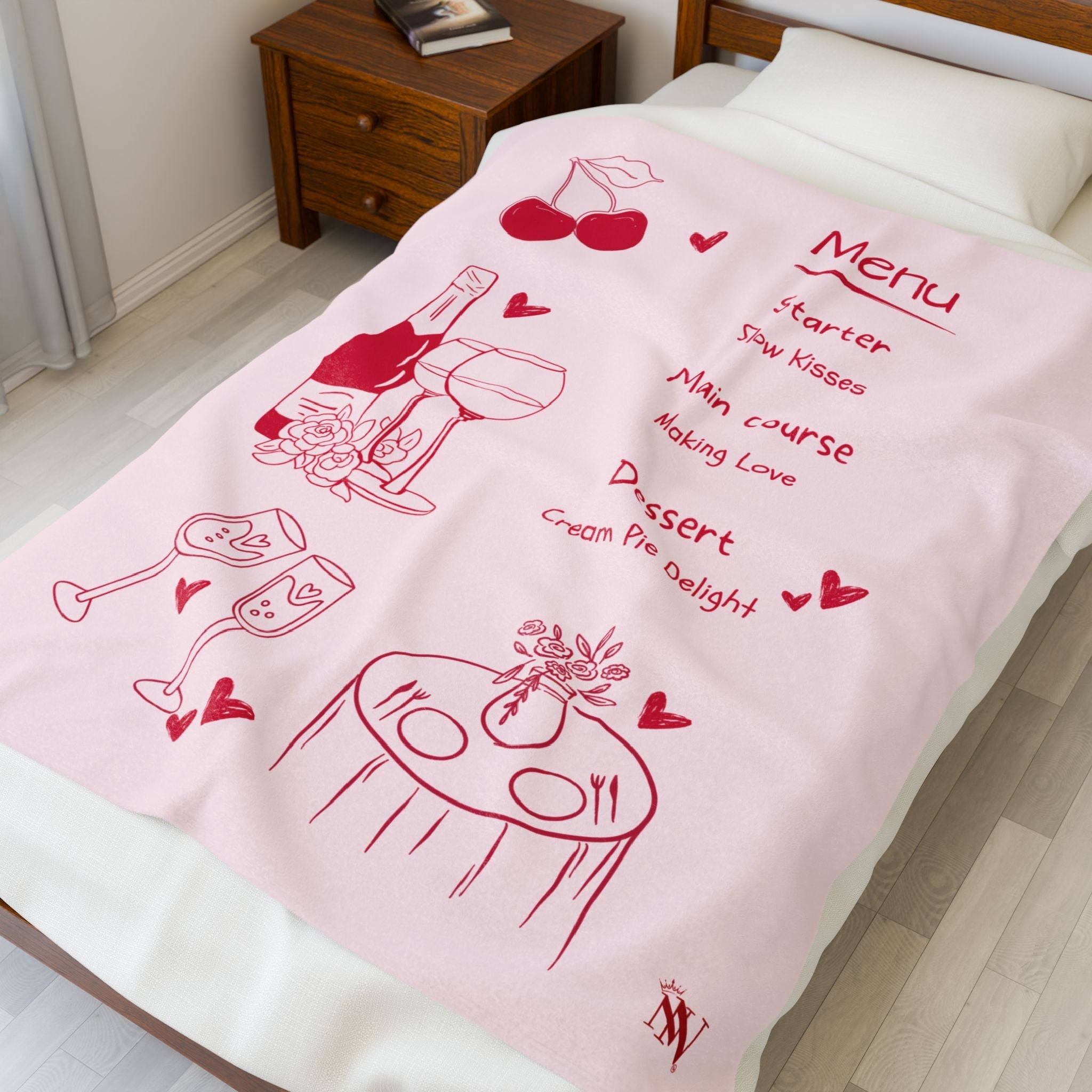 The Menu | Mix & Match Velveteen Fun-Flirty Lovers’ Blankets