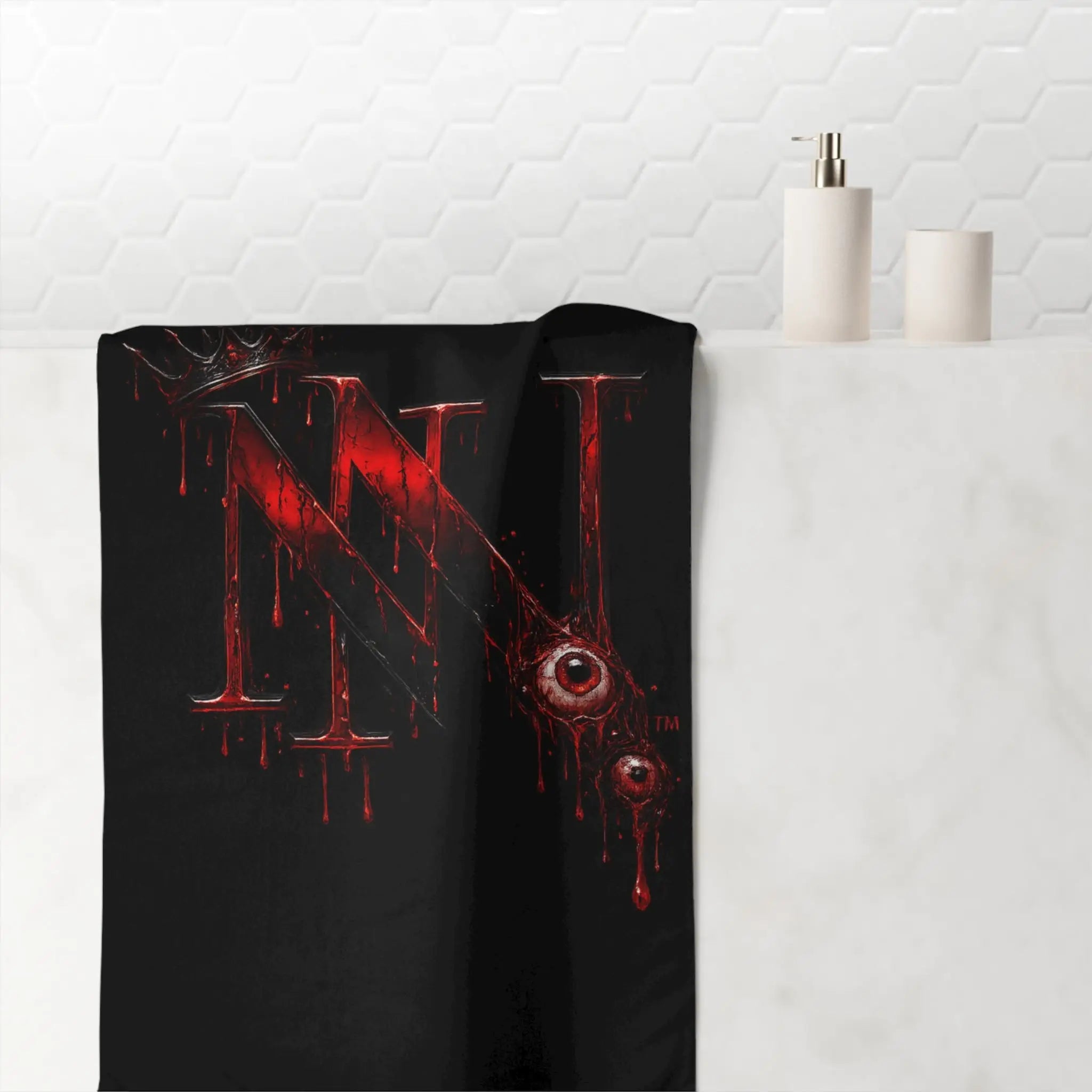 Nectar Napkins Blood Reign Eyes Logo | Mix & Match XL Fun-Flirty Lovers’ Towels