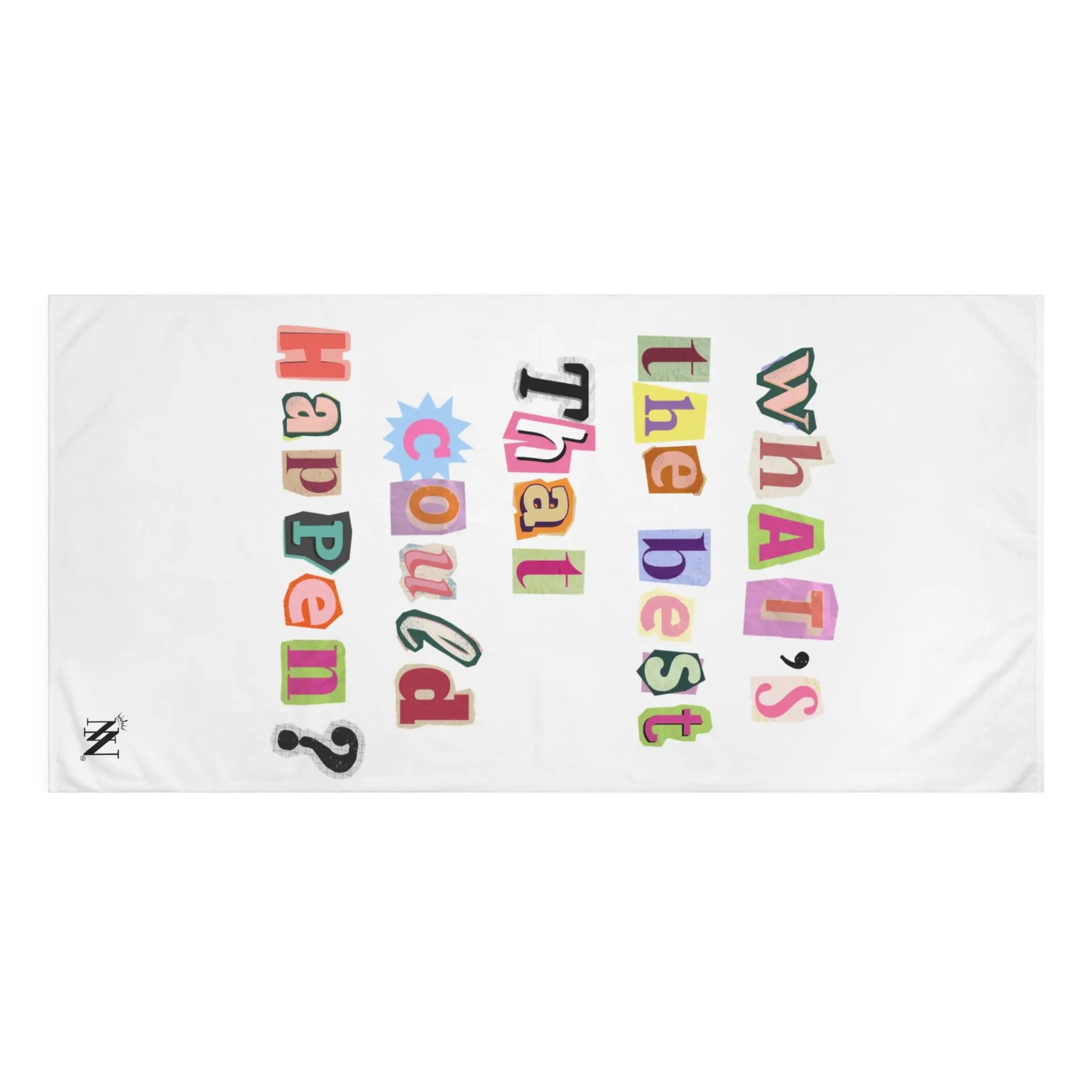 What’s the Best That Could Happen? Ransom Note Extra Large Towel