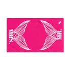 Mr. Mrs. Mermaid Shareable Sides Signature Pink Cum Towel