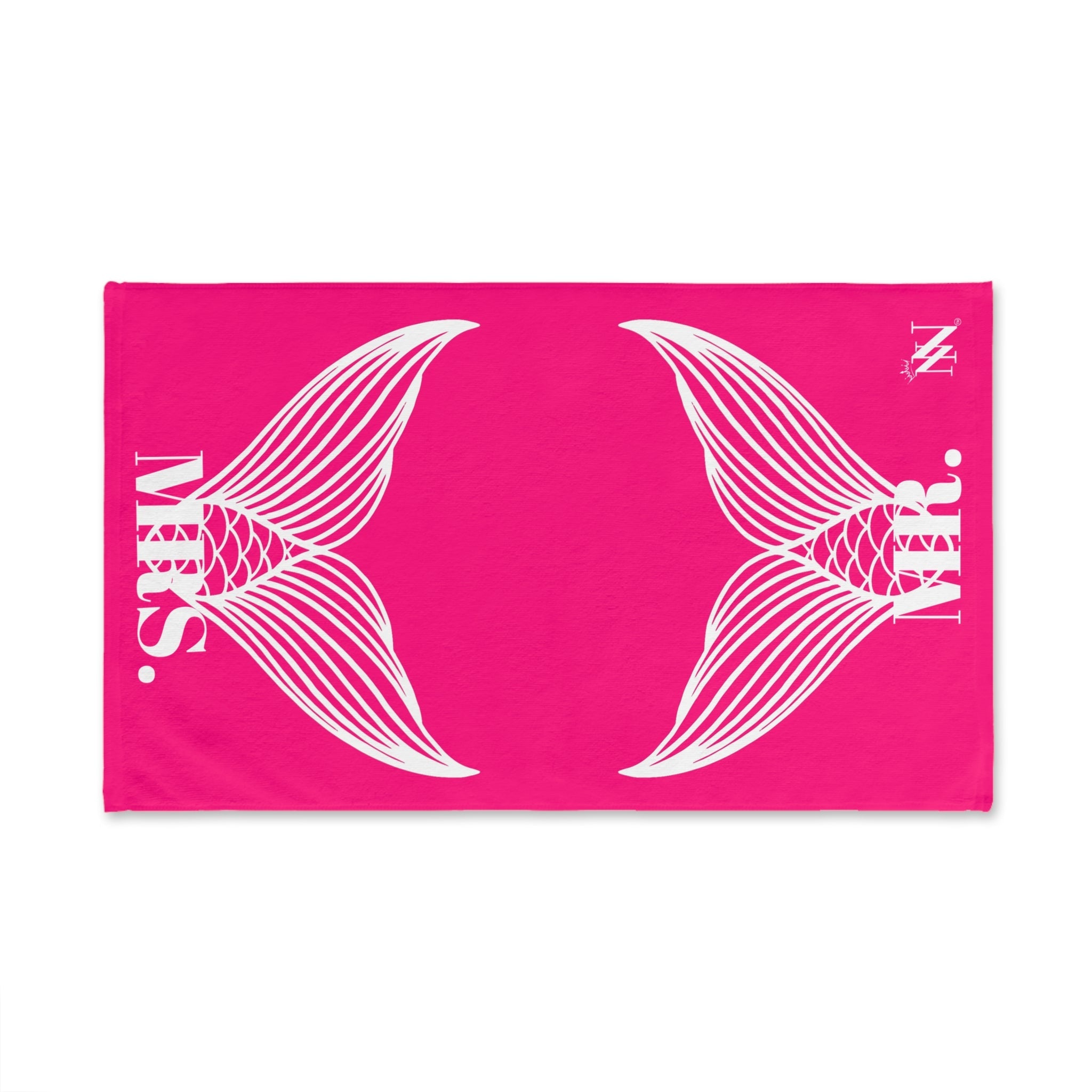 Mr. Mrs. Mermaid Shareable Sides Signature Pink Cum Towel
