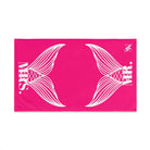 Mr. Mrs. Mermaid Shareable Sides Signature Pink | Mix & Match Classic Fun-Flirty Lovers’ Towels