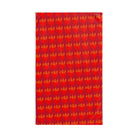 Red Flaming Heart Red Print Cum Towel