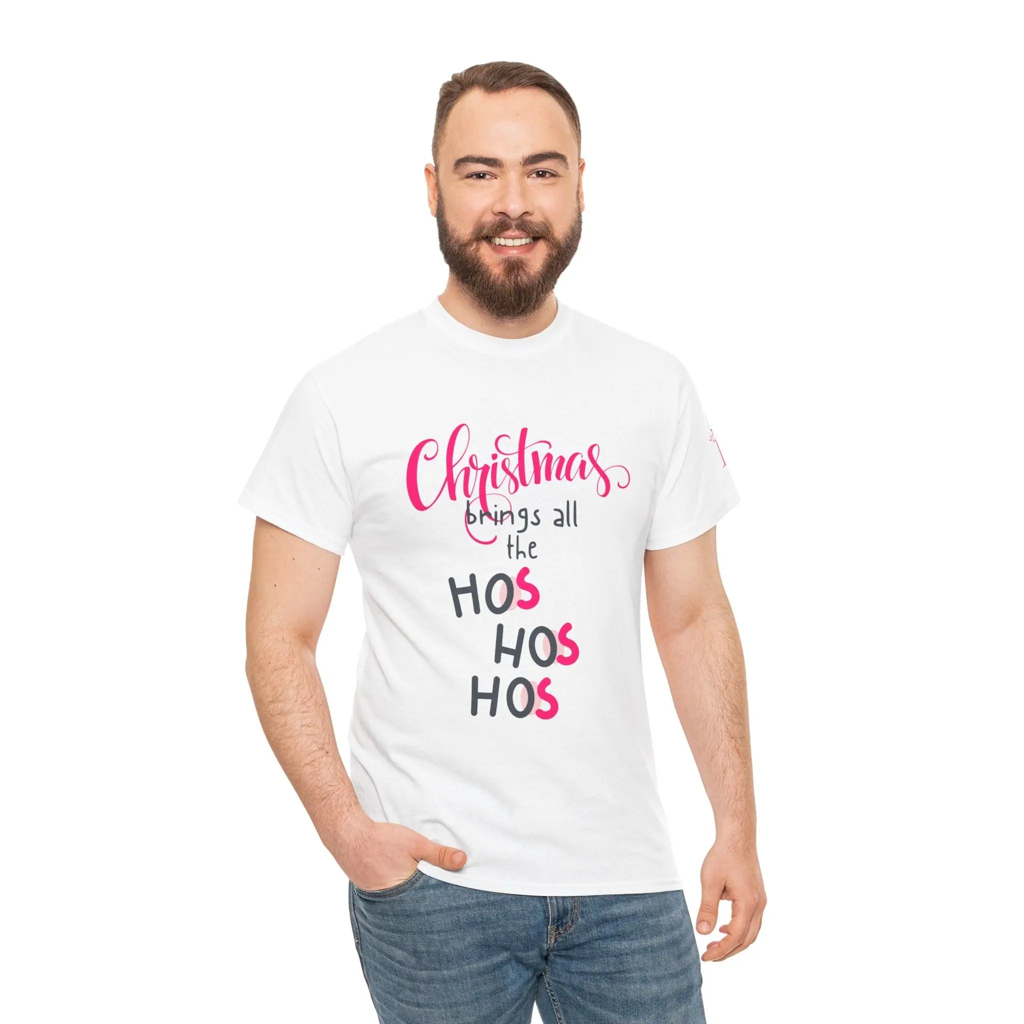 Christmas Brings the Ho’s | Mix & Match 100% Cotton Unisex Fun-Flirty Lovers’ Tees