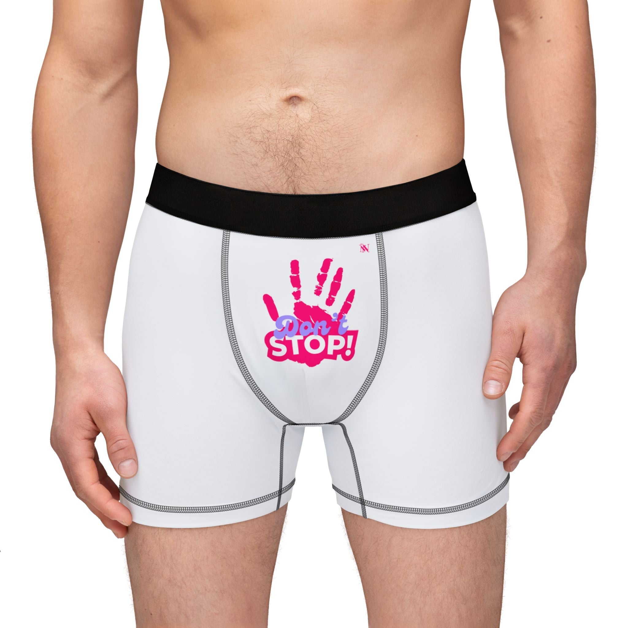 Don’t Stop! Handprint | Mix & Match Fun-Flirty Lovers’ Boxer Briefs