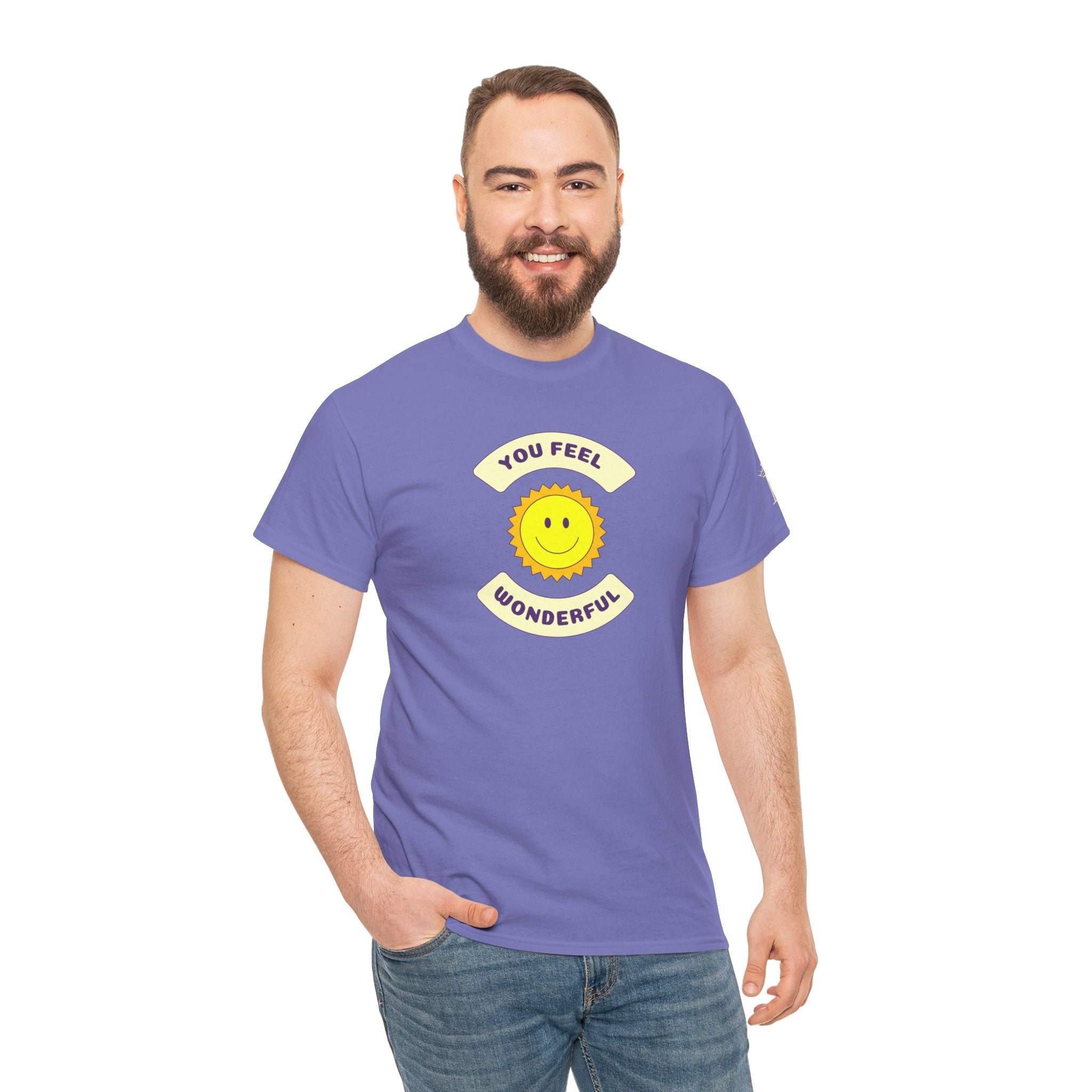 You Feel Wonderful Retro Cotton T-Shirt