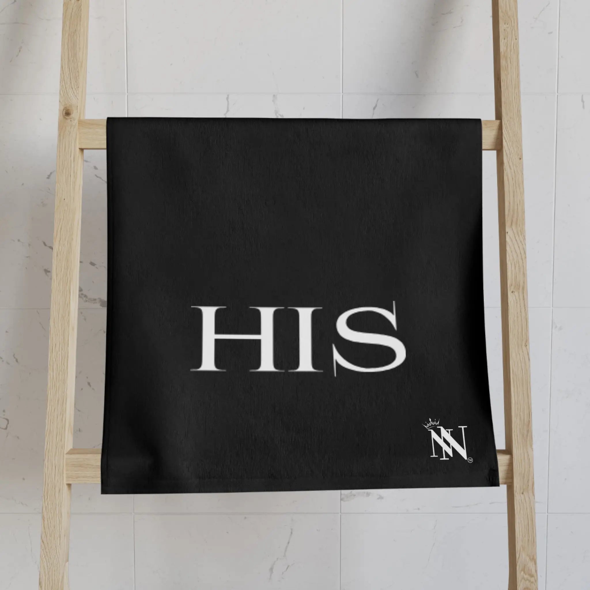 His Hers Shareable Black | Mix & Match Classic Fun-Flirty Lovers’ Towels