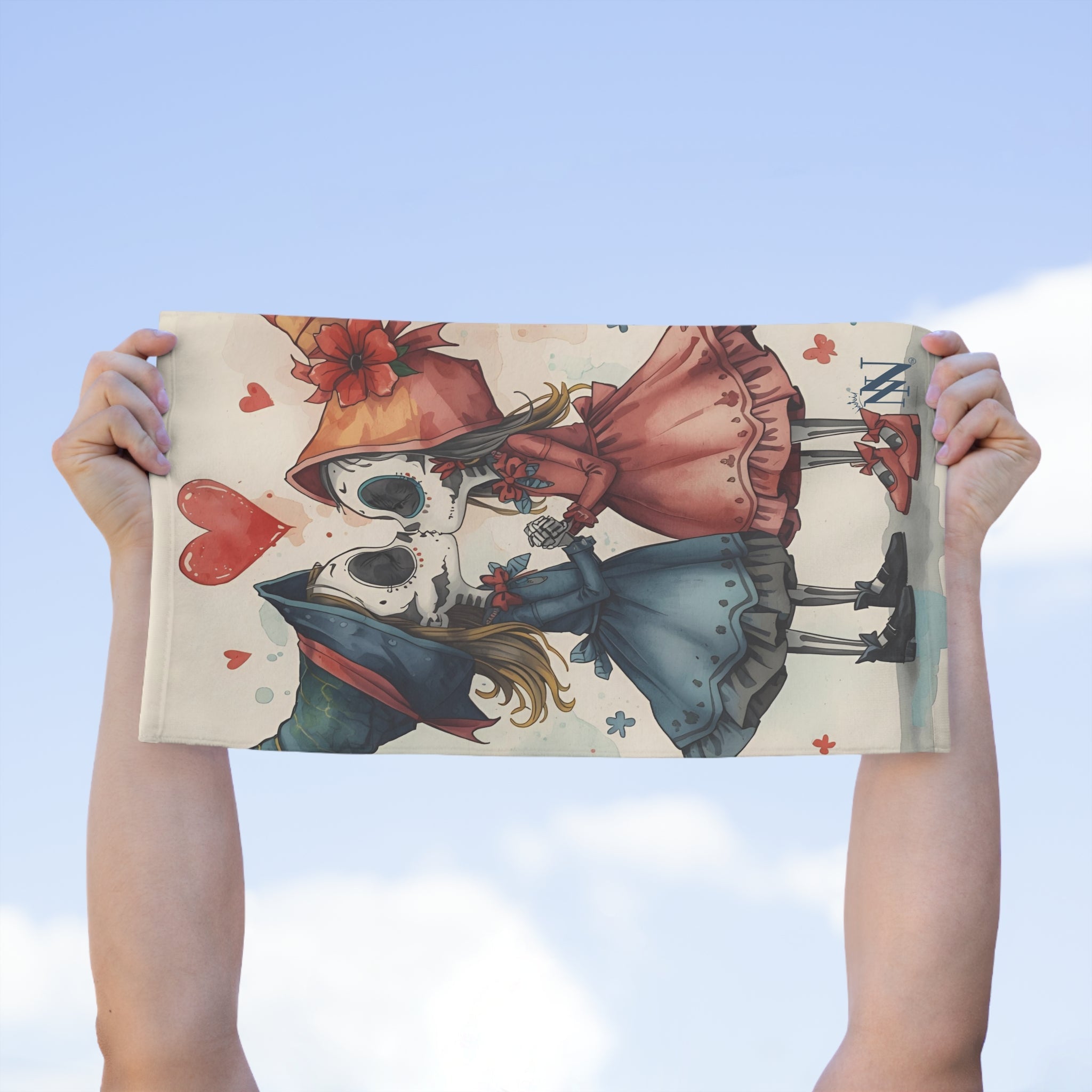 Kissing Witches Print | Mix & Match Soft Fun-Flirty Lovers’ Towels