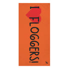I Love Floggers! Orange | Mix & Match XL Fun-Flirty Lovers’ Towels