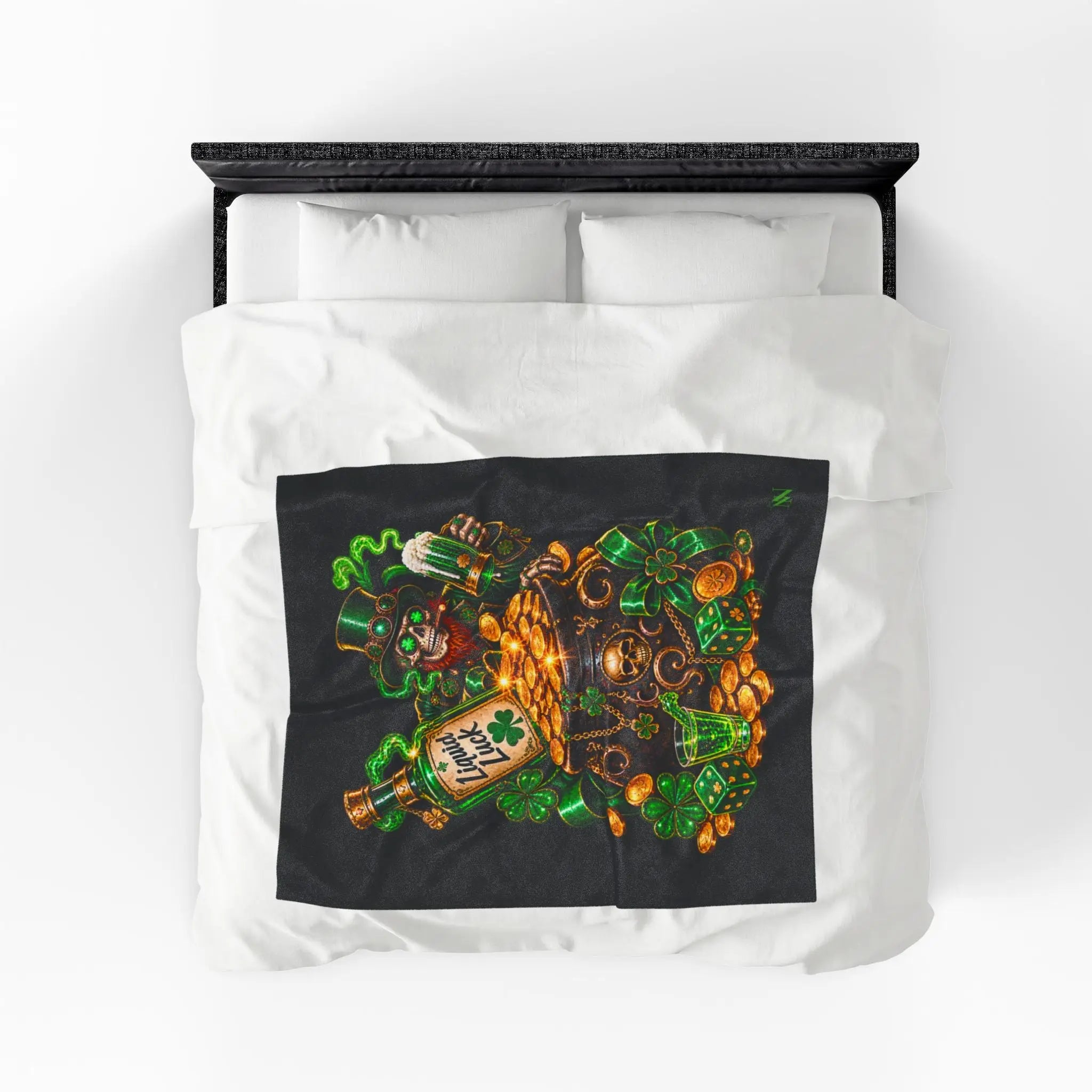 Pot Of Gold Wicked Leprechaun Lovers’ Blanket