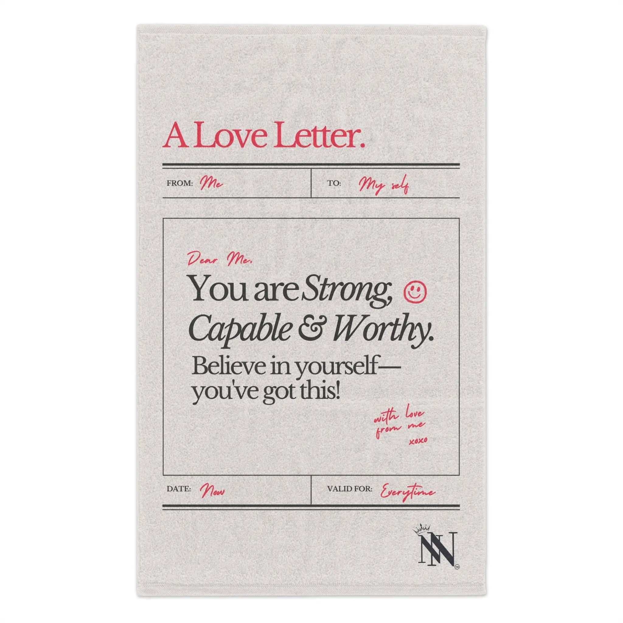 A Love Letter to Myself | Mix & Match Soft Fun-Flirty Lovers’ Towels