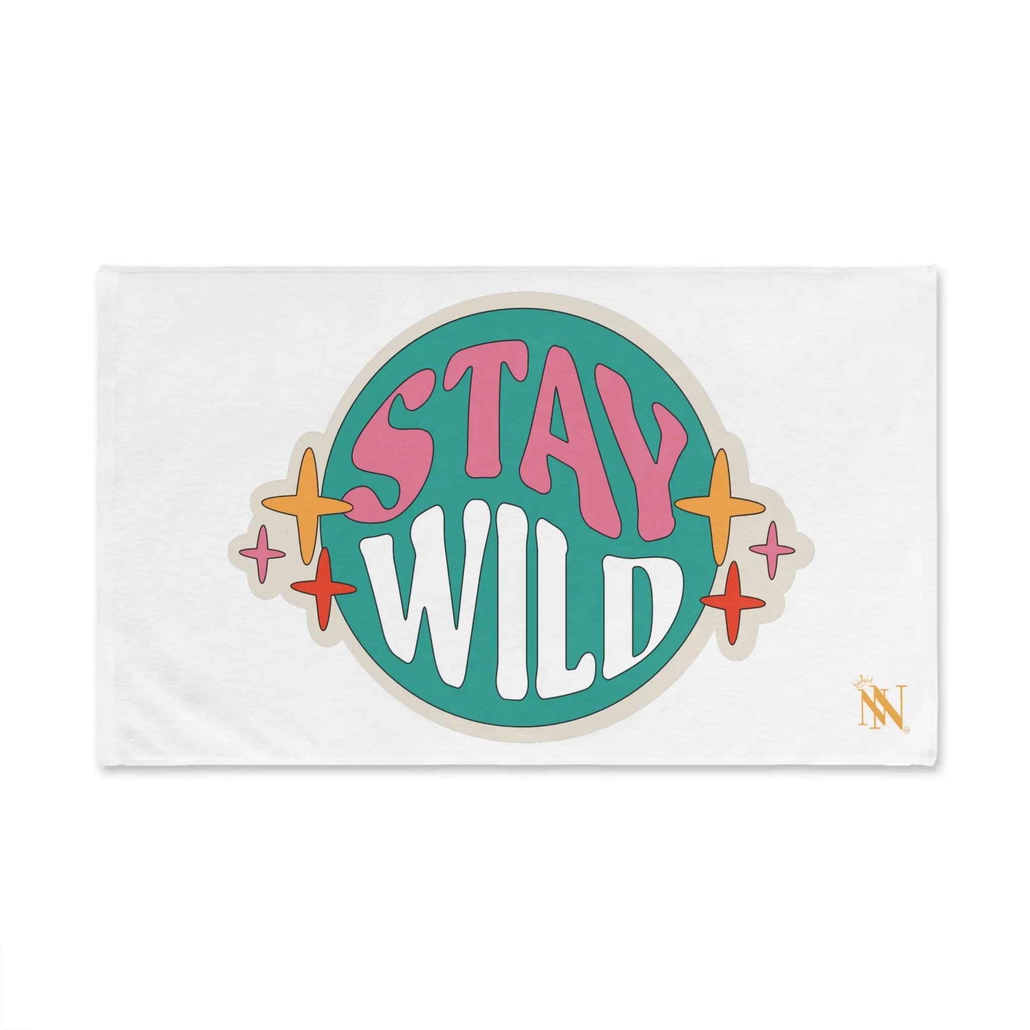 Stay Wild Retro Sticker Cum Towel