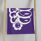 Smiley Happy Face Good Vibes Purple | Mix & Match Classic Fun-Flirty Lovers’ Towels