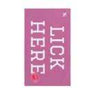 Lick Here Lips Kiss Soft Pink | Mix & Match Original Fun-Flirty Lovers’ Towel