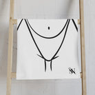 Sexy Woman Outline Cum Towel