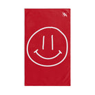 Happy Smiling Emoji Red | Mix & Match Classic Fun-Flirty Lovers’ Towels