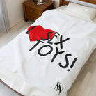 I Heart Sex Toys | Mix & Match Velveteen Fun-Flirty Lovers’ Blankets