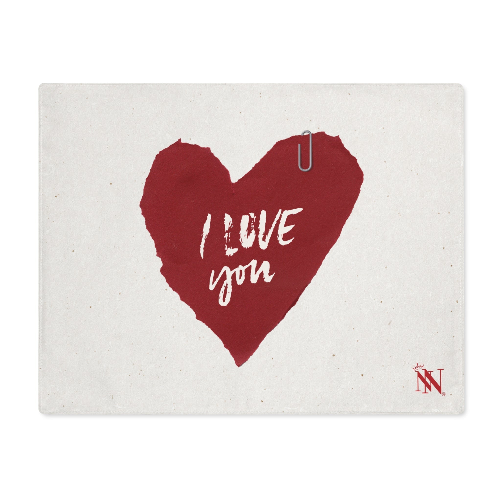 I Love You Paper Note Adult Sex Toys Storage Mat