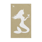 Mermaid Holding Heart Gold | Mix & Match Classic Fun-Flirty Lovers’ Towels