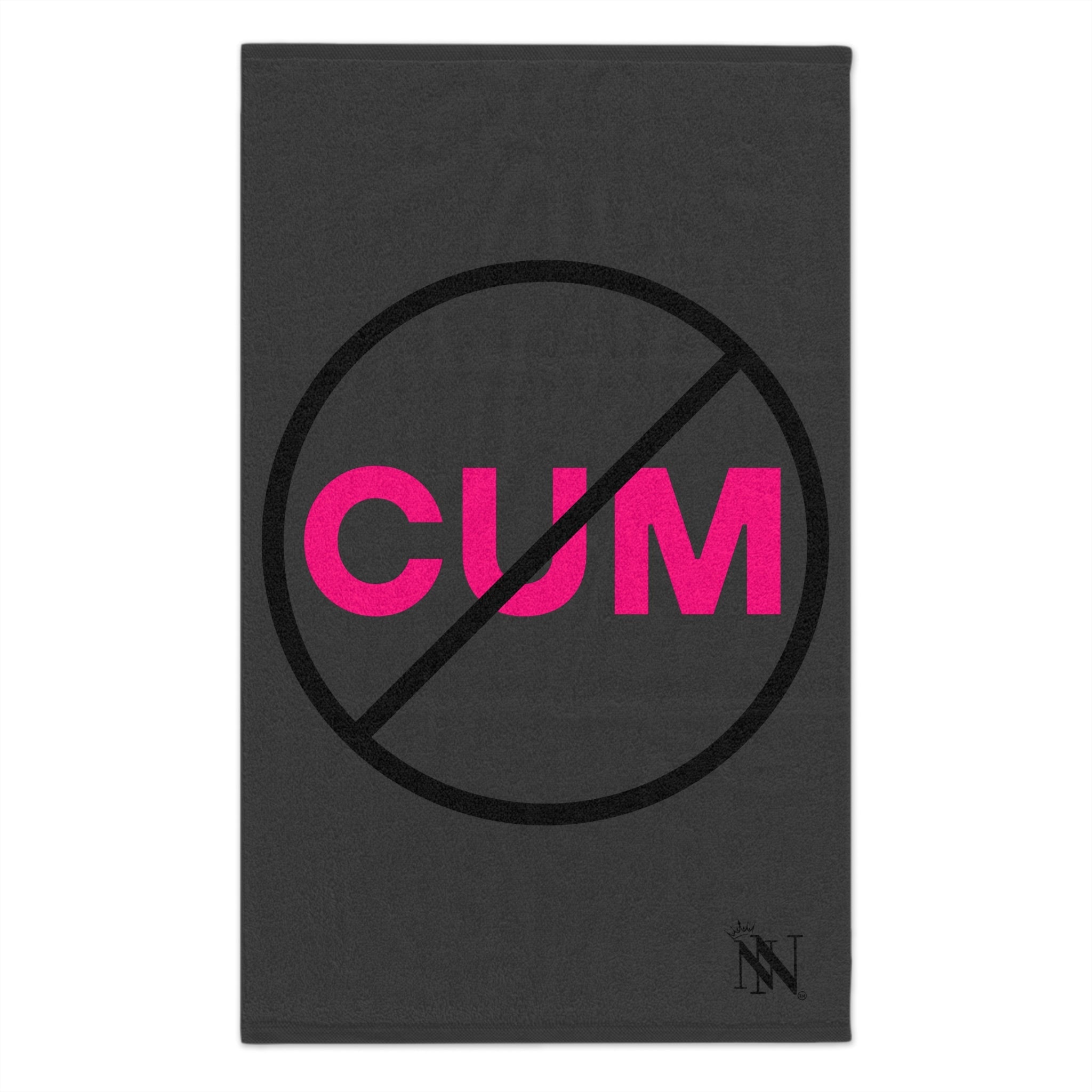 Don’t Cum Dark Grey | Mix & Match Soft Fun-Flirty Lovers’ Towels