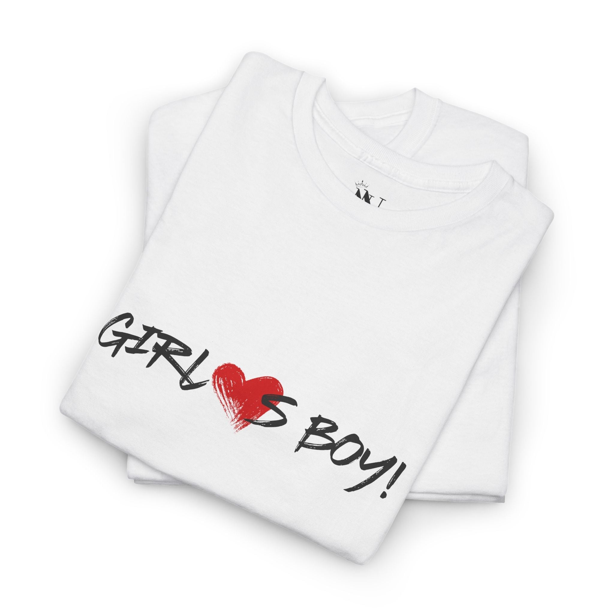 Girl Loves Boy! | Mix & Match Cotton Unisex Fun-Flirty Lovers’ T-Shirts