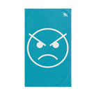 Angry Emoji Teal | Mix & Match Classic Fun-Flirty Lovers’ Towels