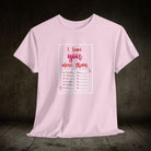 I Love You More Than | Mix & Match 100% Cotton Unisex Fun-Flirty Lovers’ Tees