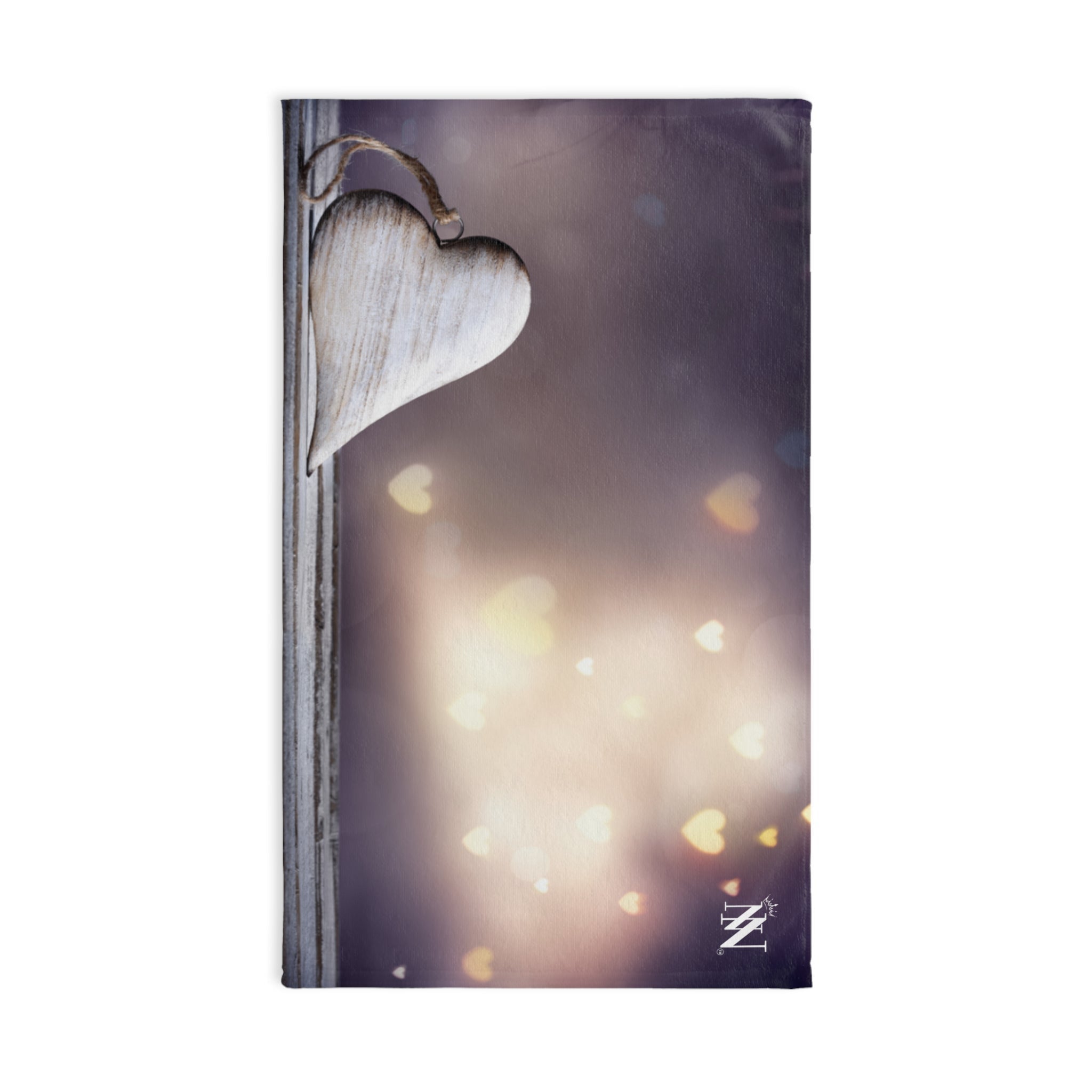 White Wood Heart Ornament 3D Print | Mix & Match Original Fun-Flirty Lovers’ Towels