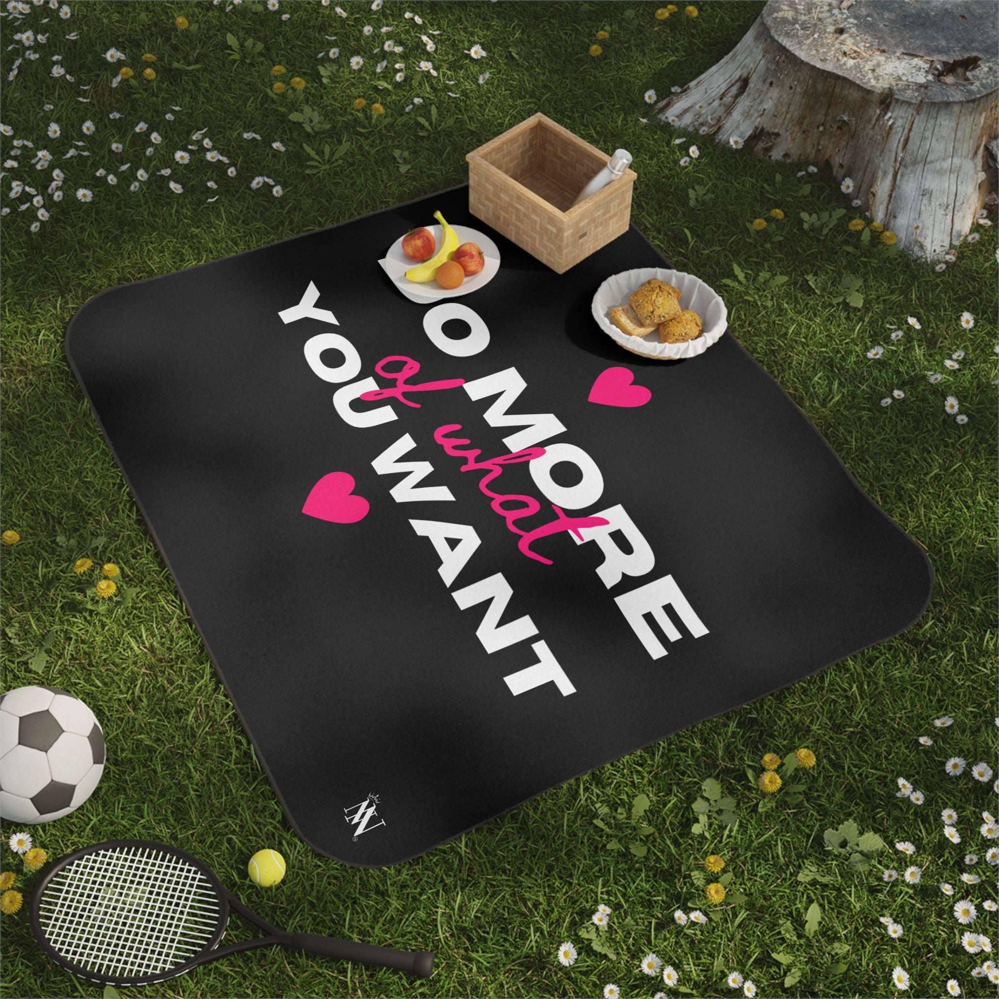 Do More of What You Want Hearts Water Resistant Blanket for Sex