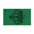 Large Crown King Green | Mix & Match Classic Fun-Flirty Lovers’ Towels