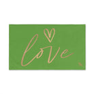 Gold Love Heart Lime Green | Mix & Match Classic Fun-Flirty Lovers’ Towels