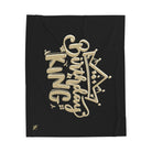 Gold Crown Birthday King | Mix & Match Velveteen Fun-Flirty Lovers’ Blankets