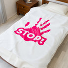 Stop! Handprint | Mix & Match Fun-Flirty Lovers’ Blankets