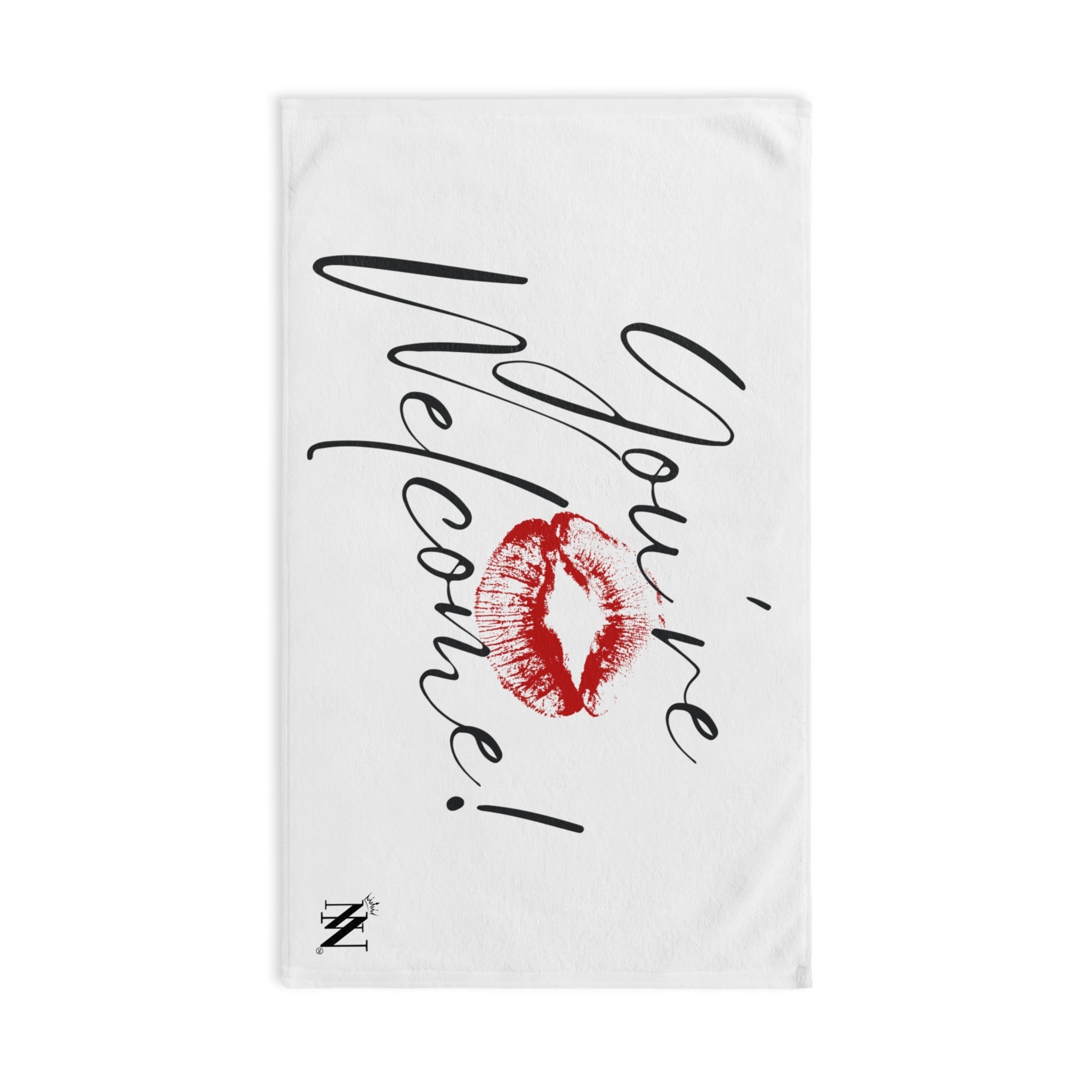 You’re Welcome! with a Kiss Cum Towel