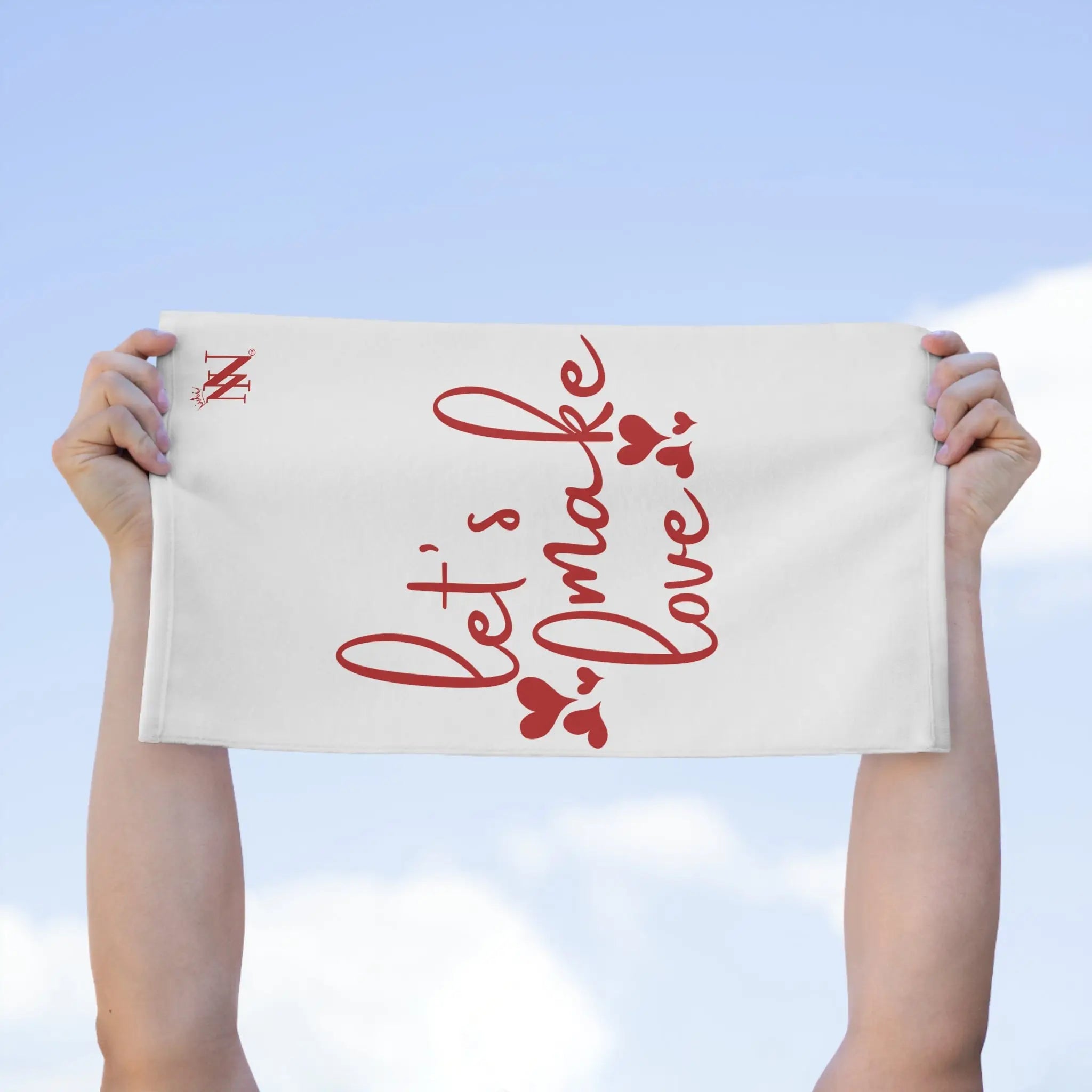 Let’s Make Love Hearts Sex Towel