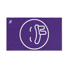 Drooling Emoji Purple | Mix & Match Classic Fun-Flirty Lovers’ Towels