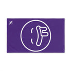 Drooling Emoji Purple | Mix & Match Classic Fun-Flirty Lovers’ Towels