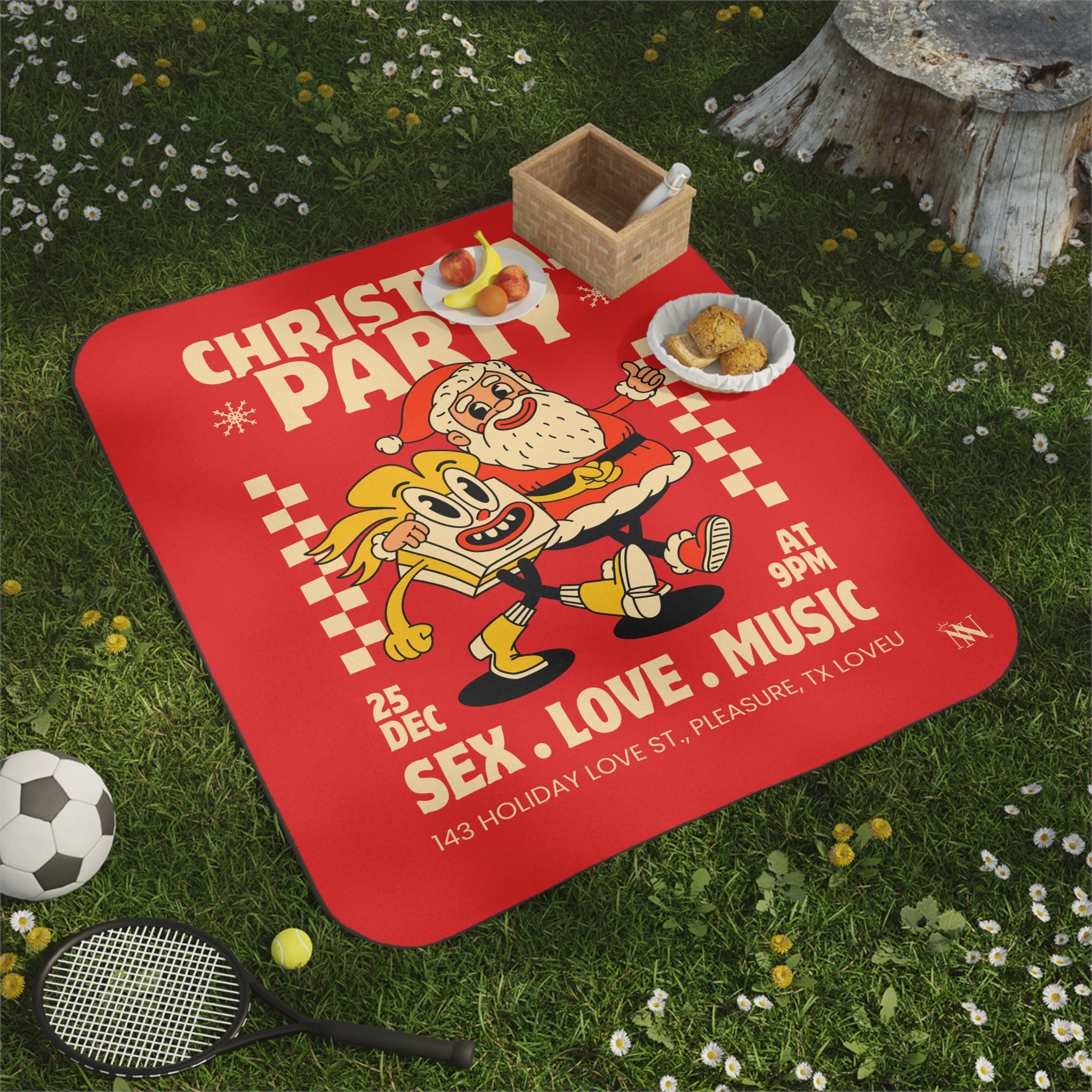 Christmas Party | Mix Match Fun-Flirty Lovers’ Water-Resistant Blankets