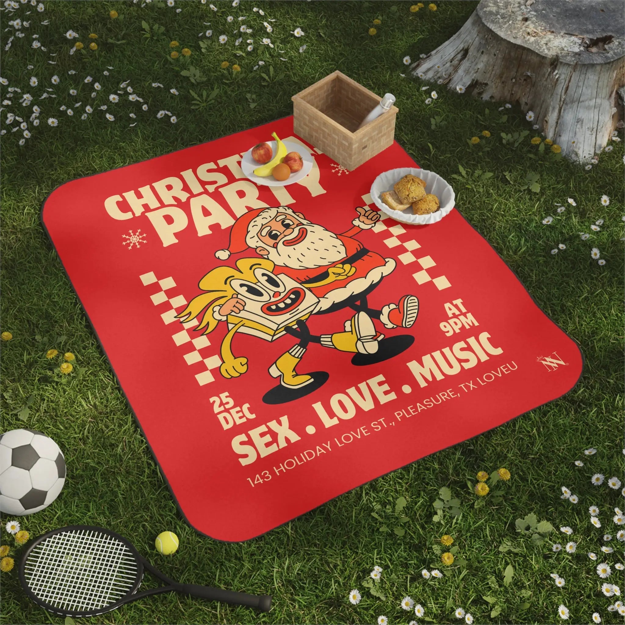 Christmas Party | Mix Match Fun-Flirty Lovers’ Water-Resistant Blankets