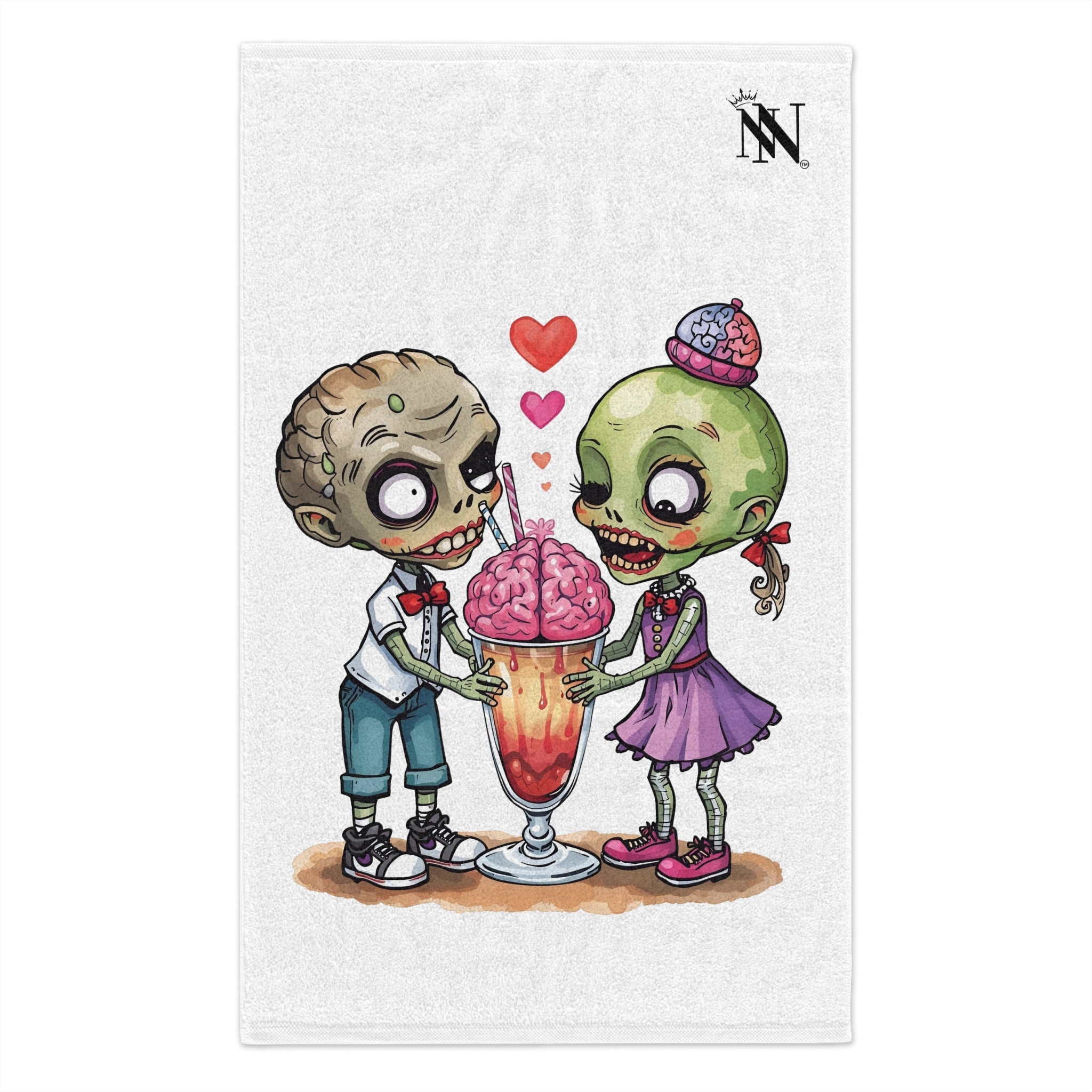 Zombies Share the Love | Mix & Match Soft Fun-Flirty Lovers’ Towels