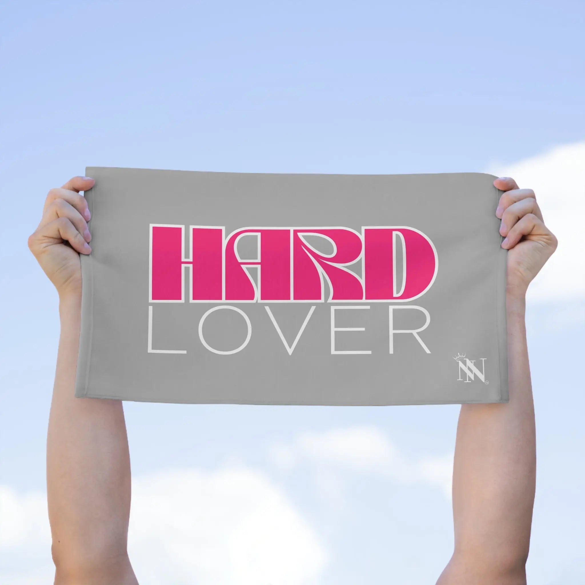 Hard Lover Light Grey | Mix & Match Soft Fun-Flirty Lovers’ Towels
