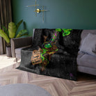 High Vibes Strange Times Crushed Velvet Blanket